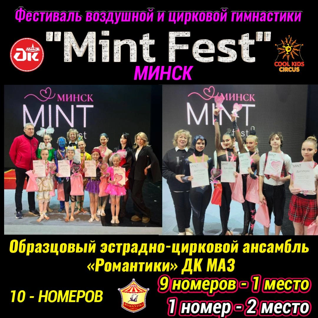 Международный  фестиваль по воздушной и цирковой гимнастике «Mint Fest»